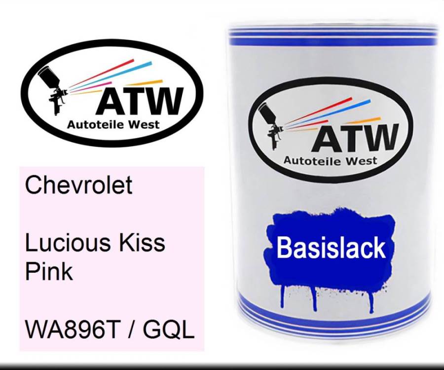 Chevrolet, Lucious Kiss Pink, WA896T / GQL: 500ml Lackdose, von ATW Autoteile West.